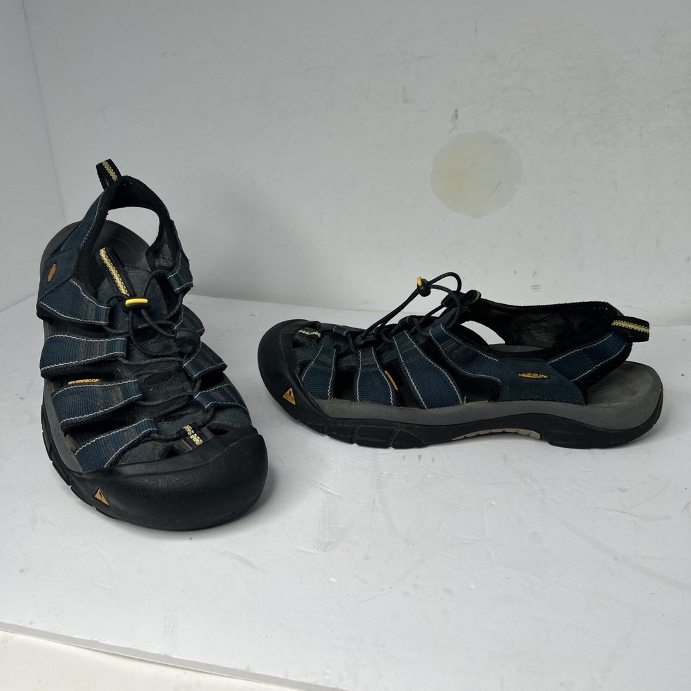 Men's KEEN Newport H2 WP Waterproof Sandals Trail Shoes Size US Sz 12  Navy/Gray